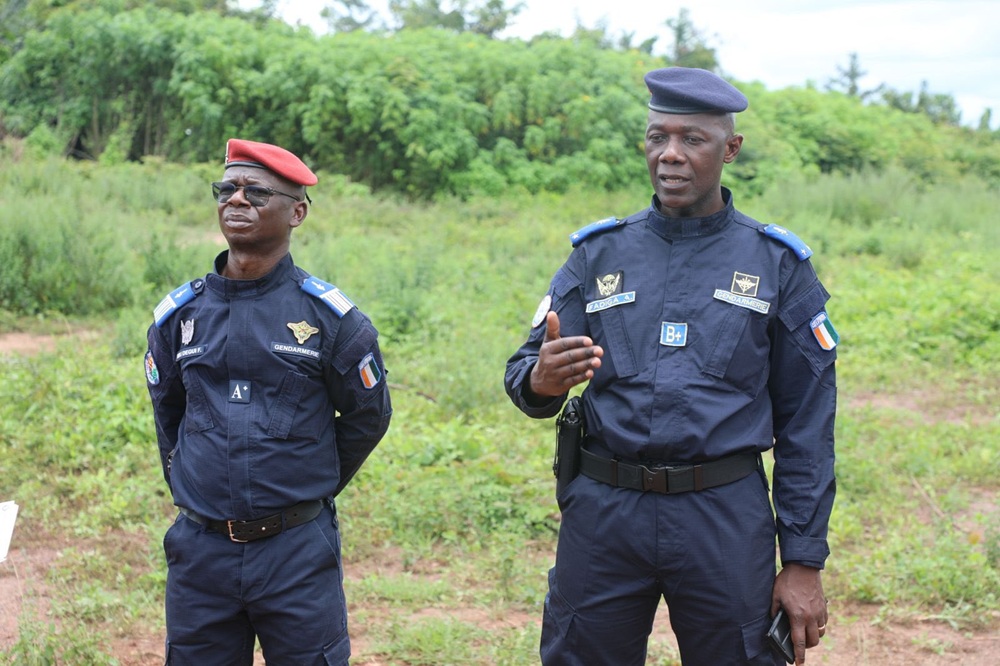 Le général Fadiga lance une tournée d'inspection de la gendarmerie mobile dans l'ouest ivoirien